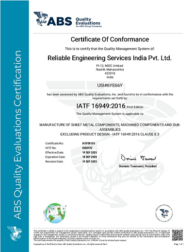 IATF Certificate
